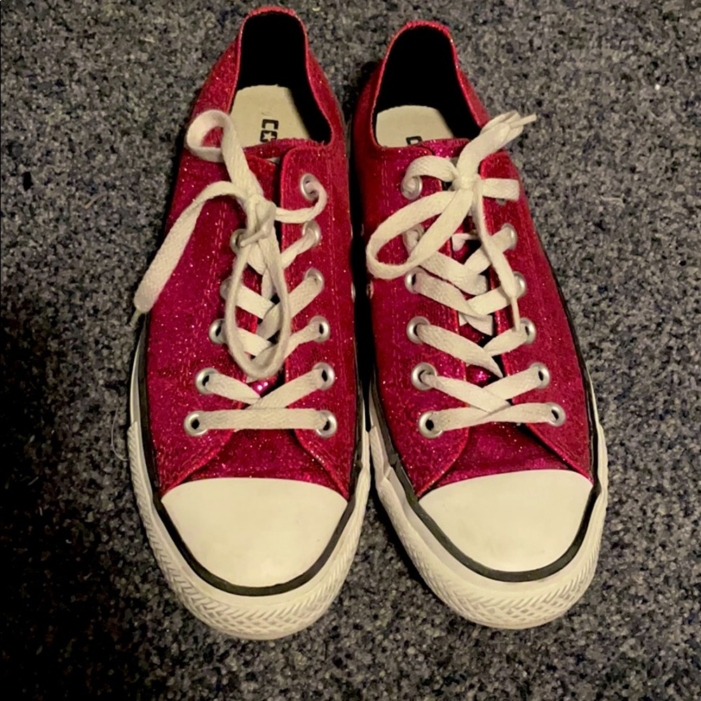 Hot Pink Glitter Converse
